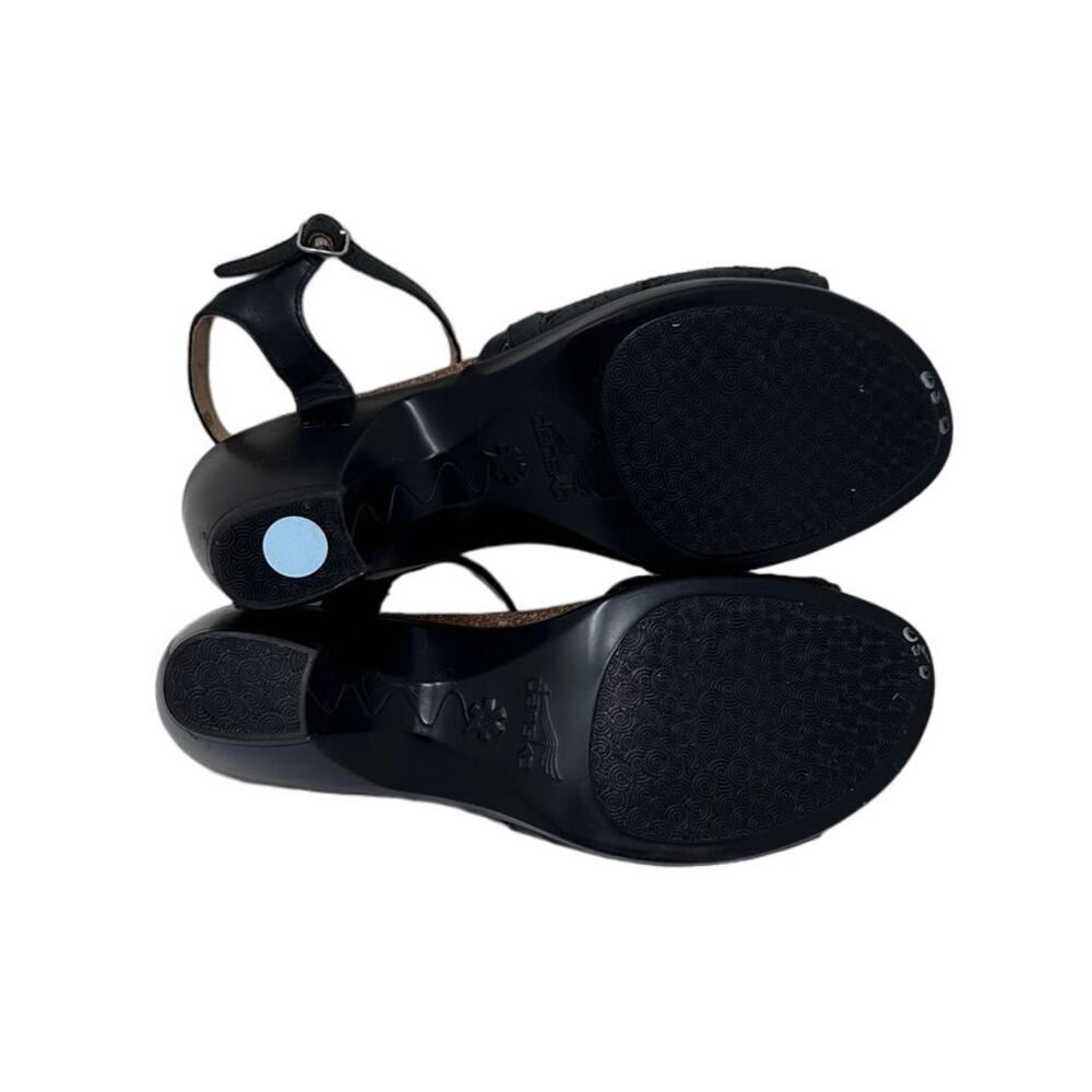Dansko black floral cut out sandal size 40 - Picture 5 of 9